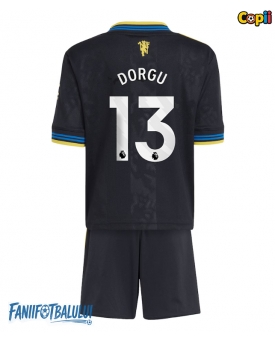 Manchester United Patrick Dorgu #13 Echipament de Fotbal Replică 2025-26 Copii Treilea (+ Șorturi)